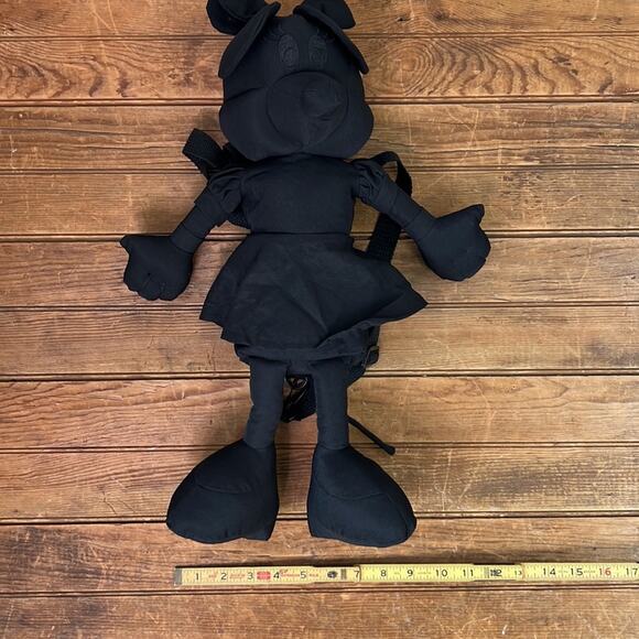 Zara Disney Ambush Minnie Mouse black cotton backpack limited edition New NWT - Picture 3 of 6